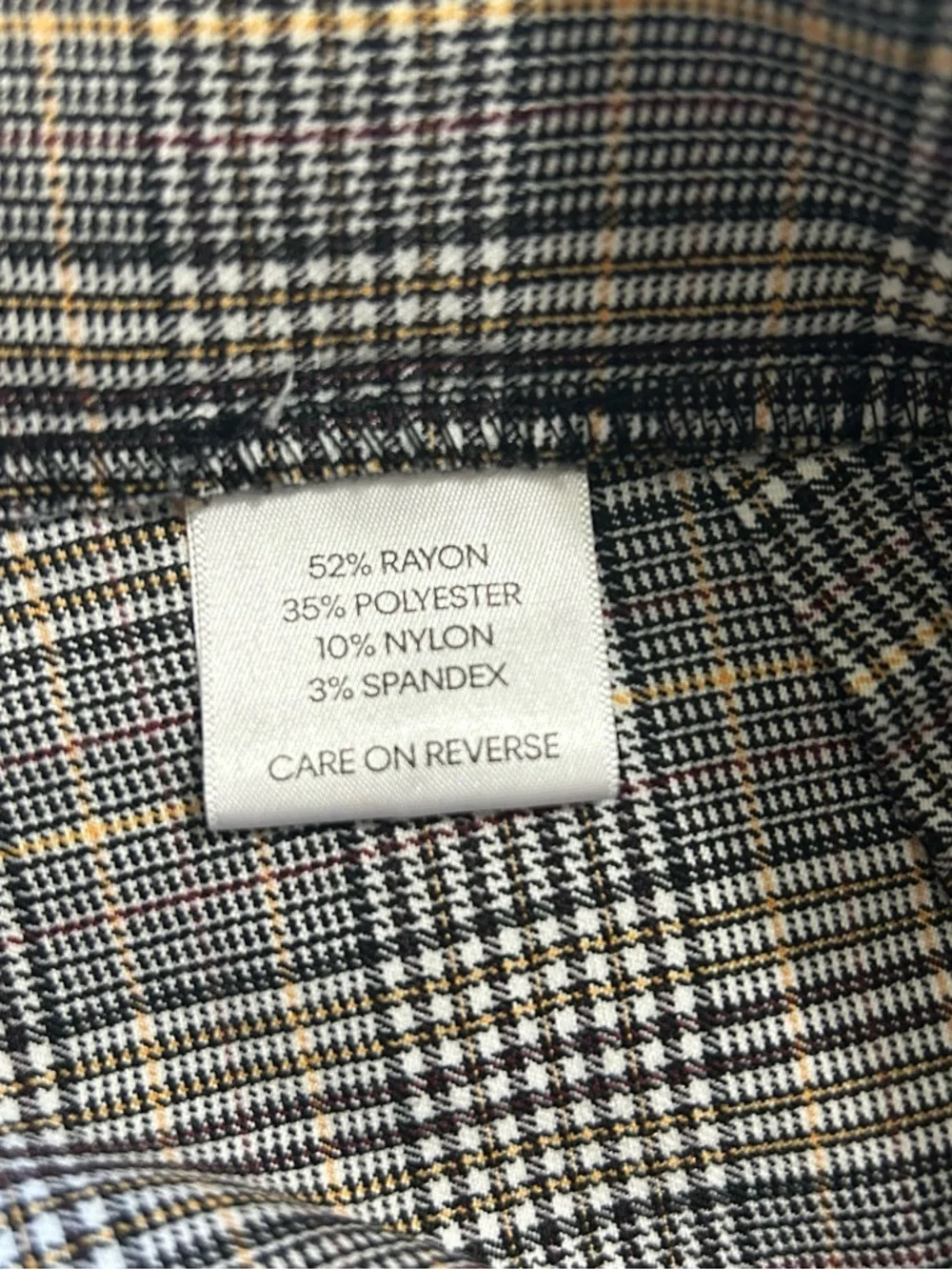 Tommy Hilfiger Gray Glen Plaid Slim Fit Pants Size 12 Like New - Picture 7 of 8